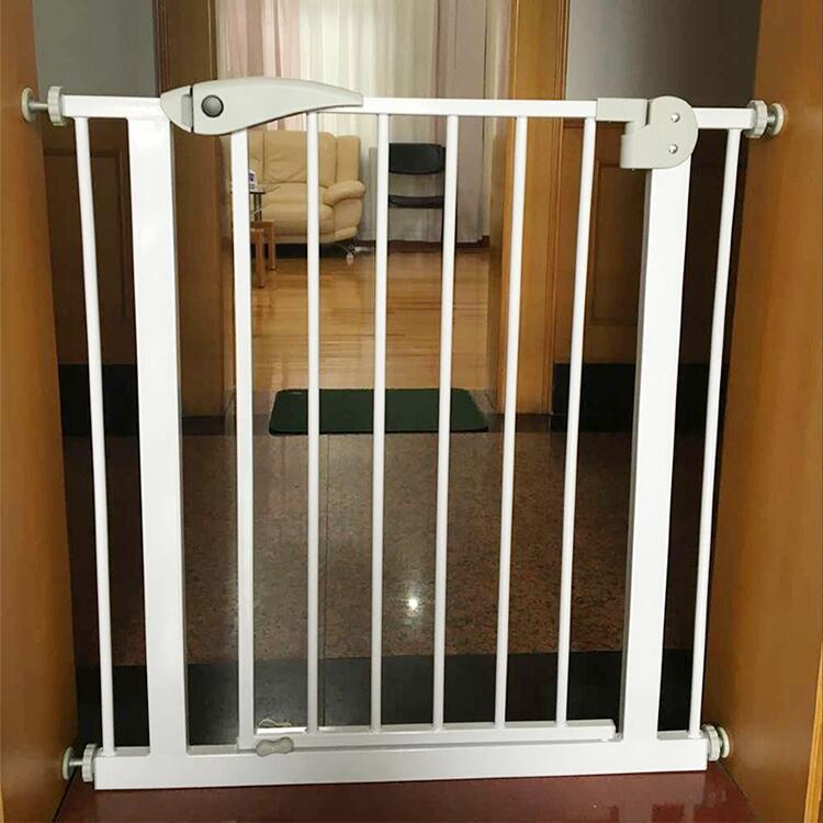安全防护门栏_打孔室内家用门护栏宝宝安全防护门栏宠物楼道栅栏门隔离围栏 - 阿里巴巴