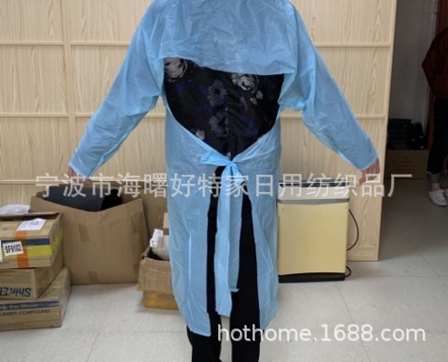 一次性CPE防护衣，CPE隔离服cpe袍BSCI工厂（免费供样）