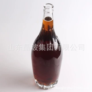 货源地定制750ml洋酒玻璃瓶 木塞口酒瓶 螺纹口酒瓶