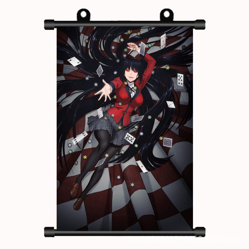 動漫挂畫 狂賭之淵 蛇食夢子卷軸布藝畫二次元周邊喬巴納跨境批發