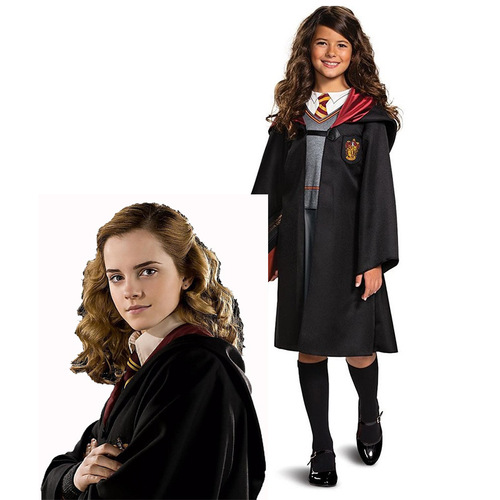 Children's boy girls Harry Potter birthday party cosplay costume magic robe cosplay Gryffindor school uniform party costume