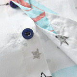 (Трансграничная торговля), детская хлопковая рубашка для мальчиков, летний мультяшный космический корабль, кардиган, подходит для подростков