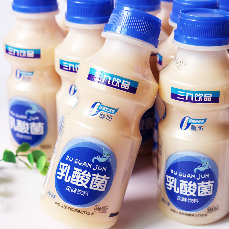 乳酸菌340ml*12瓶整箱儿童饮品益生元饮料学生营养酸奶牛奶|ru
