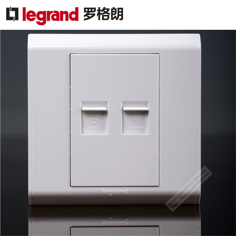 Legrand/罗格朗 美驭系列（含框）电话电脑插VT01/C01