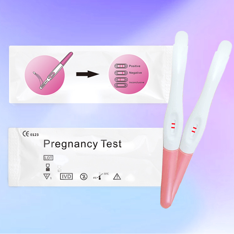 驗孕棒出口英文包裝3mm筆型袋裝早早孕檢測筆型僅供中國境外銷售