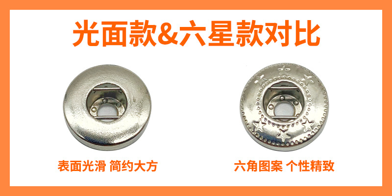 四合扣六角光面对比