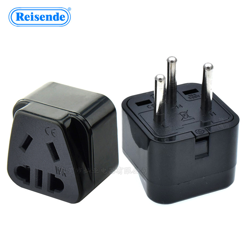 WK-14 以色列转换插座以色列转国标五孔带安全保护门CE认证接地