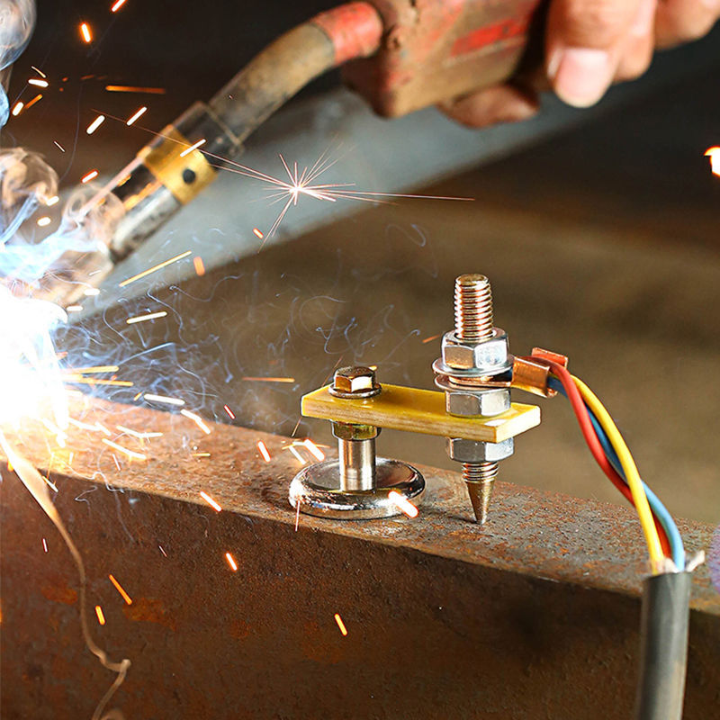 包邮搭铁线钣金机地线夹铜电焊介子机汽车整形机强磁搭铁