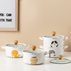 Cartoon soup bowl home use for elementary school students, big tableware