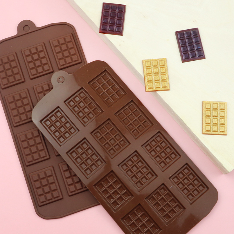 thumbnail image 1 of Moldes de chocolate, mini moldes de silicona para chocolate, molde de fondant antiadherente de 12 cavidades, fácil de desmoldar, para chocolates caseros, bombones, dulces, decoración de pasteles, 1 of 5