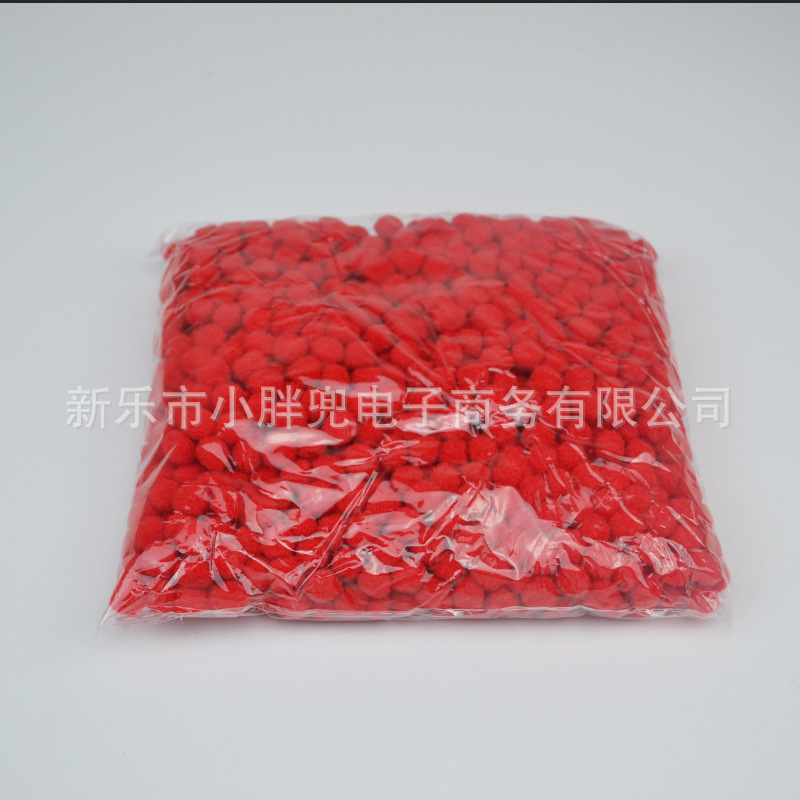 Bola de piel de colores DIY Bola de piel de poliéster joyería accesorios de juguete para niños zapatos y sombreros color mezclado pequeña bola de peluche Decoración