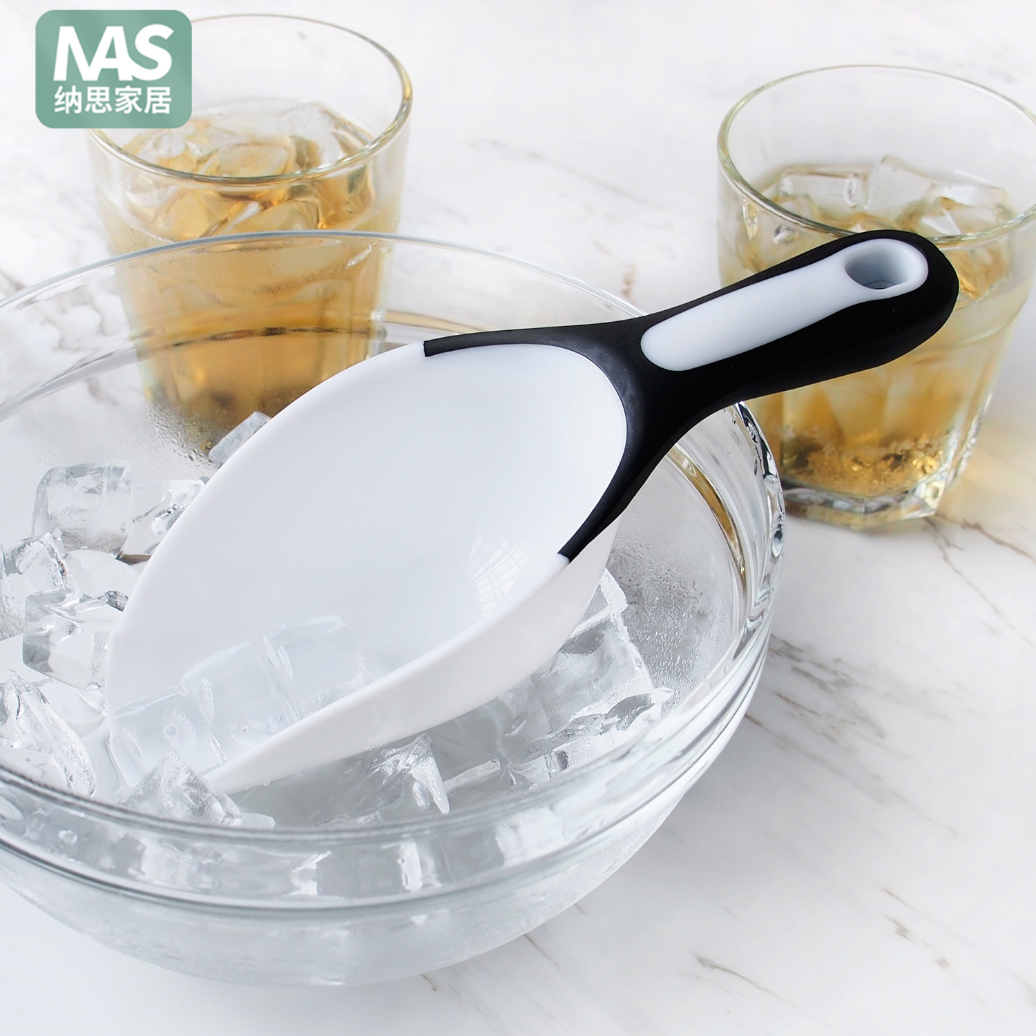 塑料加厚亚克力冰块食品面粉铲 米铲干果勺咖啡豆铲厨房一件代发|ms