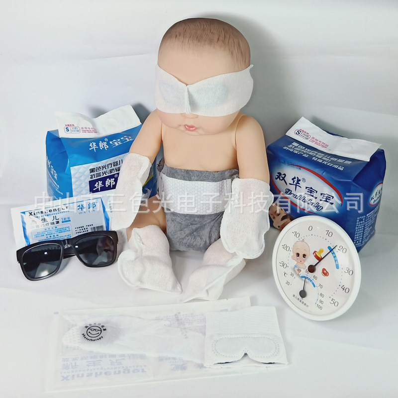 新生兒防藍光尿褲遮光避光真絲眼罩陪護眼鏡計血量墊溫度計批發