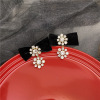 Sexy black retro earrings with bow, 2 colors, internet celebrity