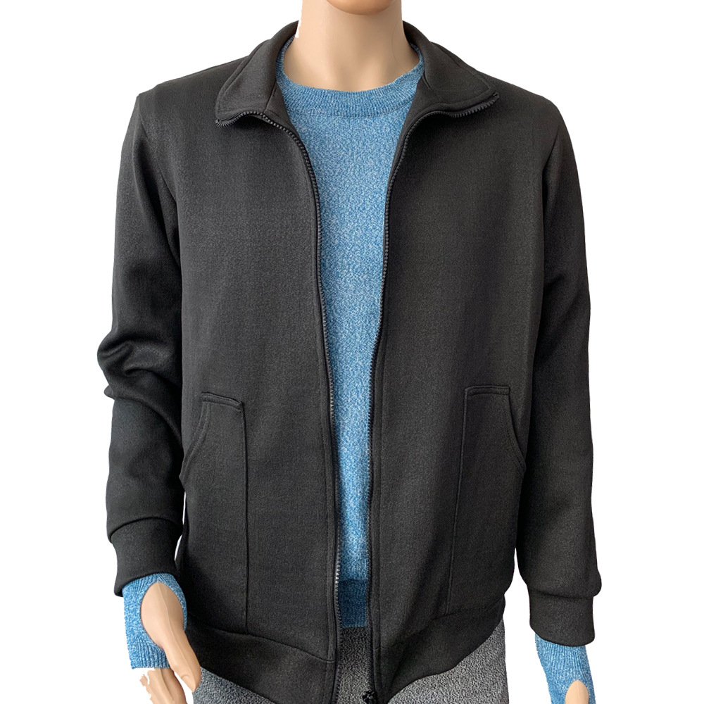 新款黑色双面针织夹克衫耐磨防割防穿刺衣服 抗撕拉玻璃厂 防护服