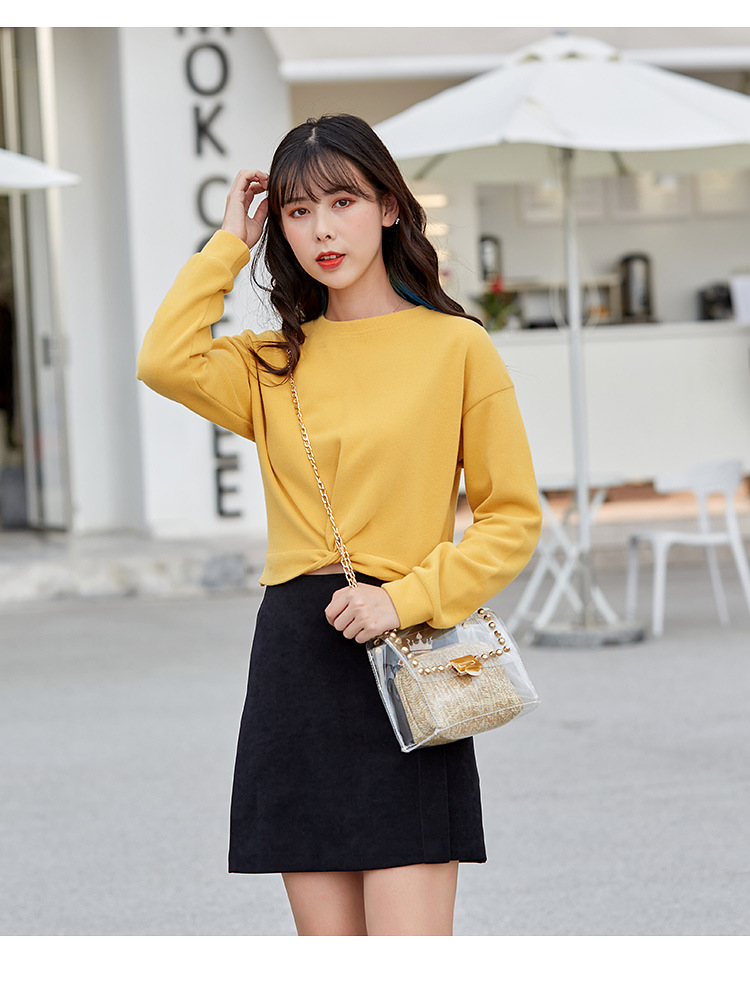 540g Weight Polyester Lining Material Magnetic Buckle Closure Type Single Shoulder Strap Strap Type Women's Small Pvc Color Block Vintage Style Square Magnetic Buckle Shoulder Bag