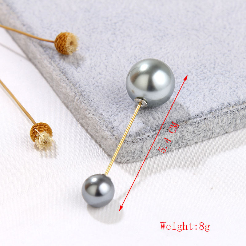 Fashion New Quality Zircon Double Head Pearl Brooch Wholesale display picture 11