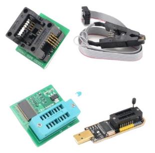 SOP8 test clip+CH341A local gold+1.8V conversion seat+SOP8 rotor DIP8 burning seat