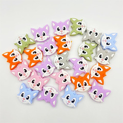 廠家供應 硅膠狐狸珠子 卡通可愛出牙玩具嬰兒牙膠玩具 可定製