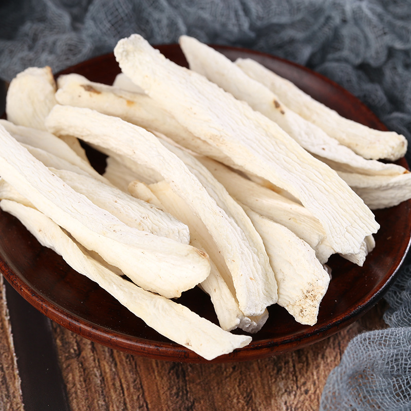 Dried Chinese Yam Slices Tie Gun Shan Yao Bulk 500g Low Temperature Baked for Soup Congee and Powder Making details