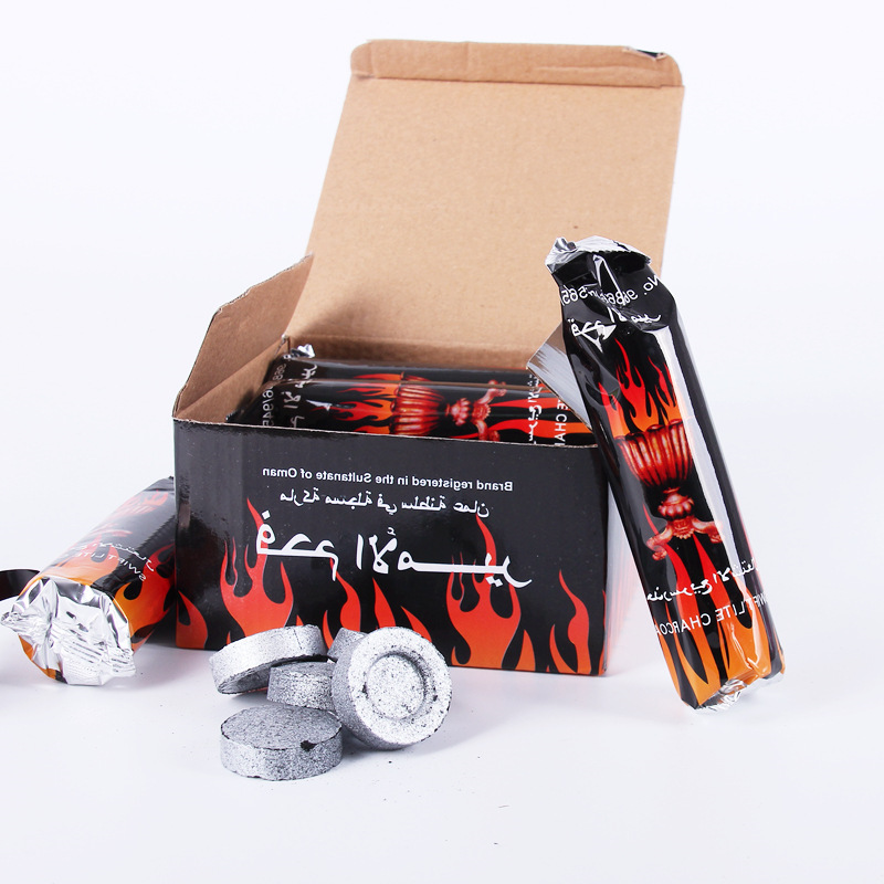 Manufactor Supplying Arab Shisha charcoal Aromatherapy Fruit Silver powder Wafer household barbecue Fire Charcoal