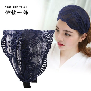 遮白发碎发发箍女宽边蕾丝头箍头饰甜美森女系压发发卡加宽发带头