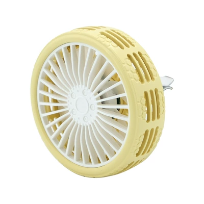 Car small fan air outlet Digər kiçik elektrik cihazlar - yellow-tuyere-tire-fan-f203a