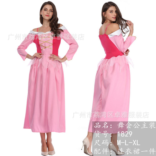 New Halloween Fairy Tale Sleeping Beauty Princess Aurora Dress Costume Costume Outfit