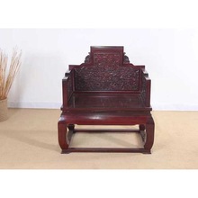 非洲小叶紫檀赞比亚血檀三件套精雕云龙宝座禅椅太师了红木家具