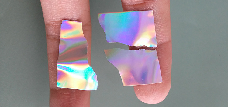 镭射易碎纸不干胶防伪标签定制