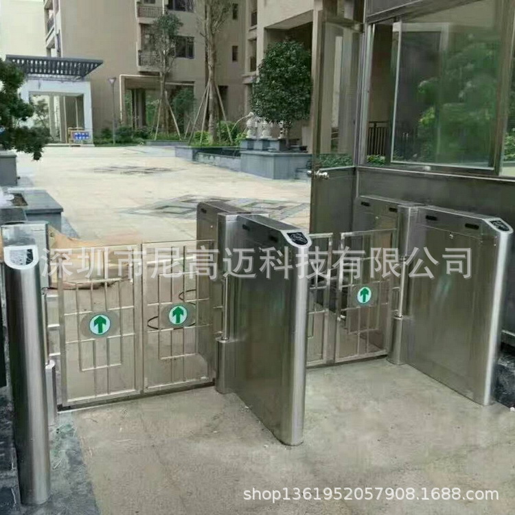 泳池会员卡刷卡消费豪华摆闸 佛山写字楼摆闸三水校园智能摆闸机