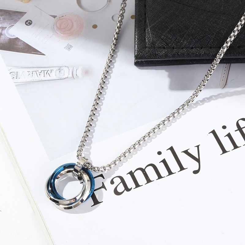 Fashion Geometric Titanium Steel Plating Pendant Necklace 1 Piece