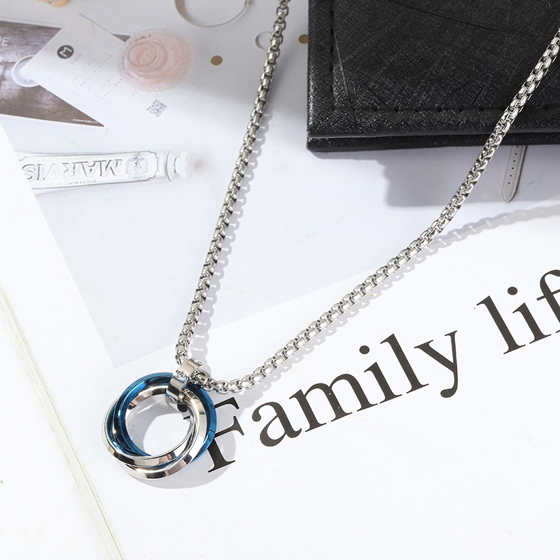 Fashion Geometric Titanium Steel Plating Pendant Necklace 1 Piece display picture 1