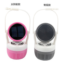太陽能滅蚊燈紫光16LED光觸媒露營燈靜音風扇AA電池USB智能捕蚊器