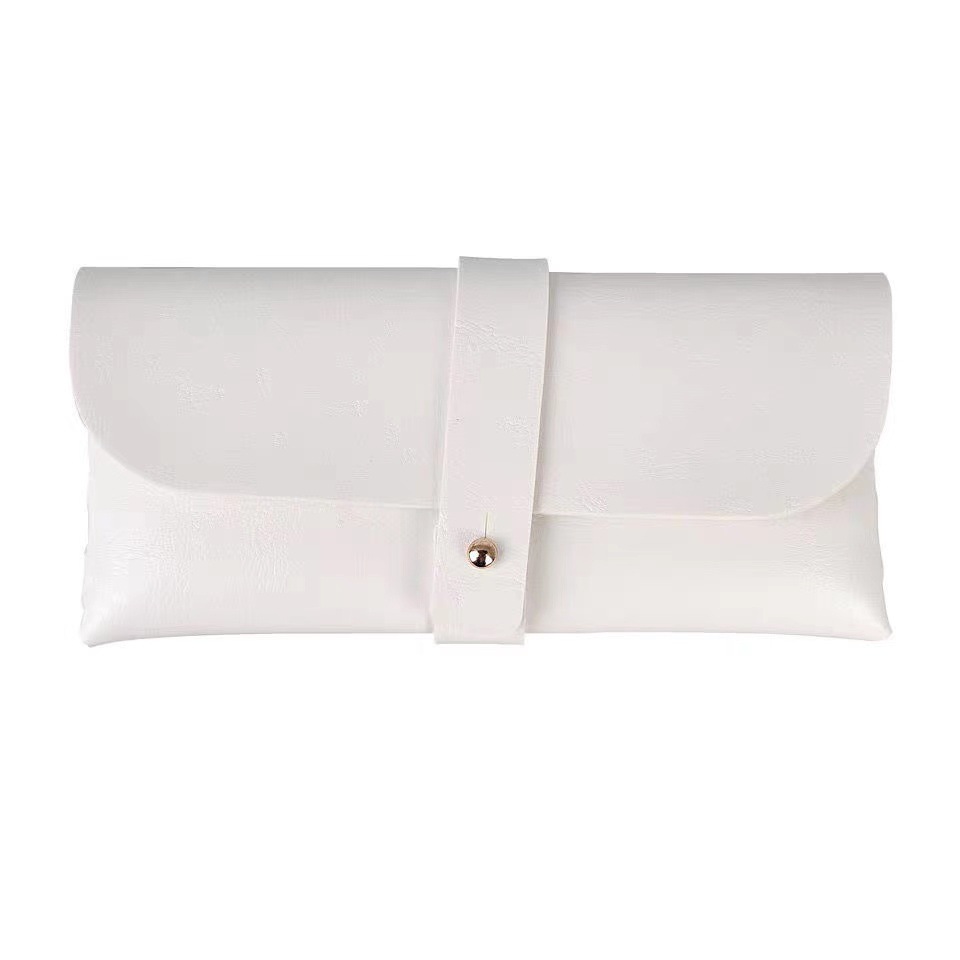 革の柔らかいメガネの箱のファッション的な携帯型サングラスの箱の包装のギフトボックスの白いサングラスの箱のバンドの箱