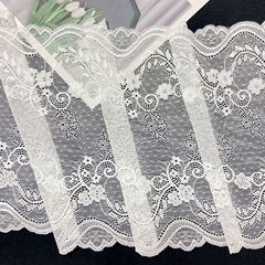 Elastic lace floral edge with hollow teeth and double curve leaf lace lingerie and underwear bustier accessories