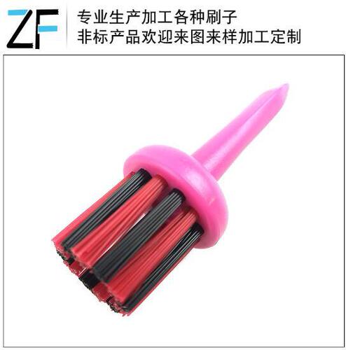 [Dongguan Manufacturer] Double-sided golf club brush, 3-color selection golf nail brush that does not damage the club