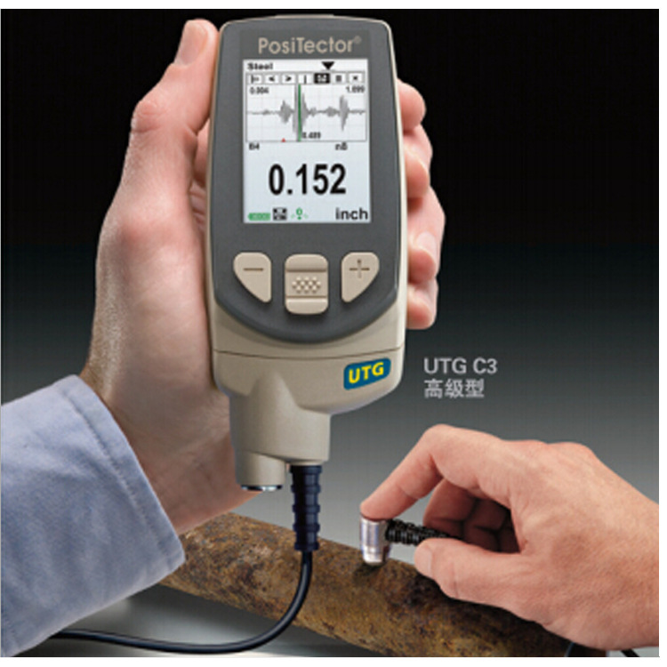 PosiTector UTG  型超声波壁厚仪 有穿透油漆功能