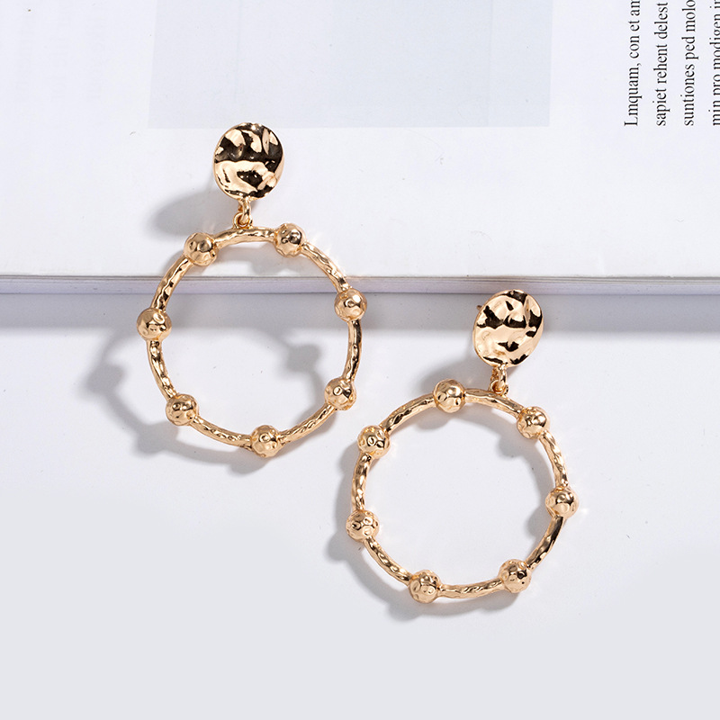New Simple Alloy Round Earrings display picture 6