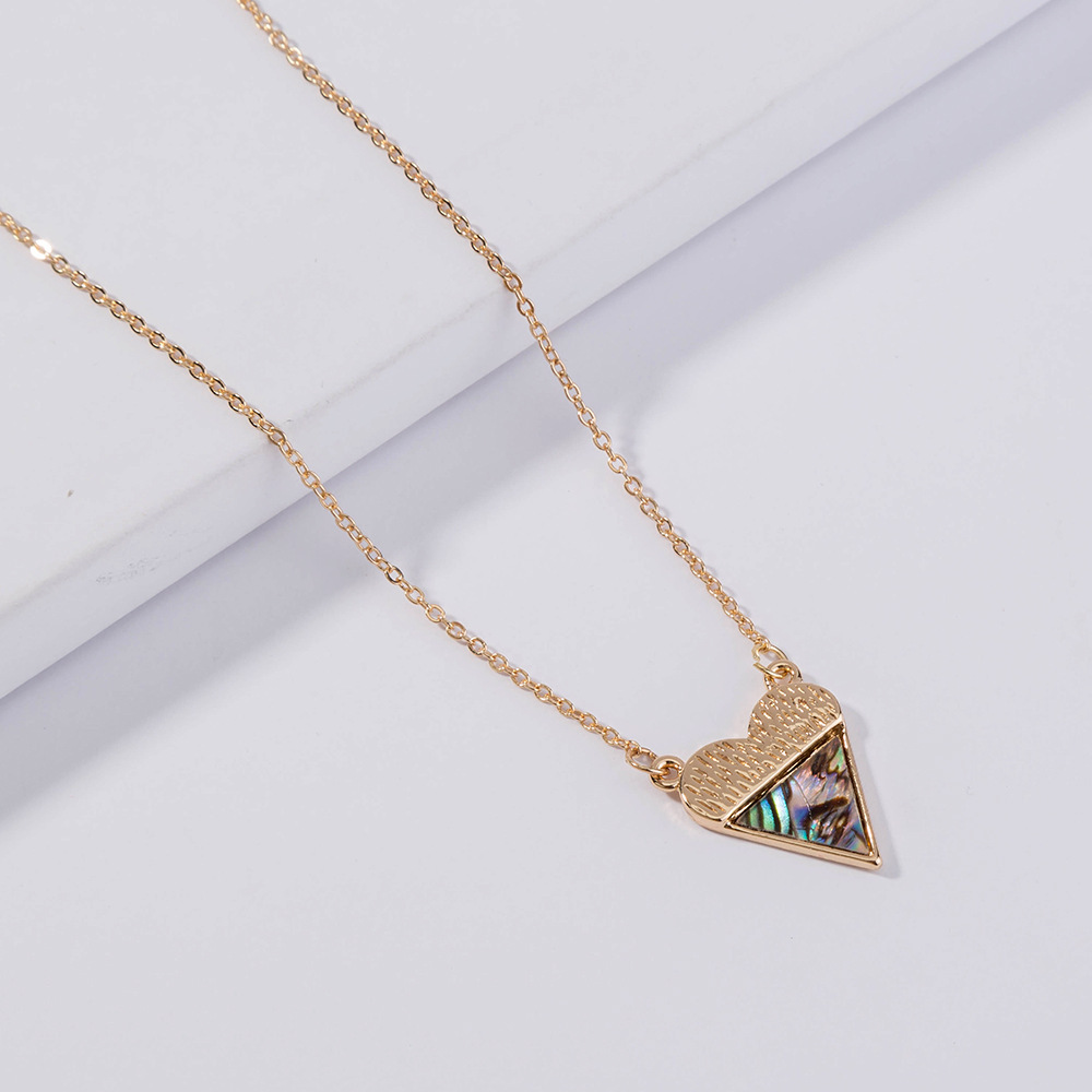 Fashion Design Natural Abalone Shell Geometric Alloy Pendant For Women Jewelry display picture 2