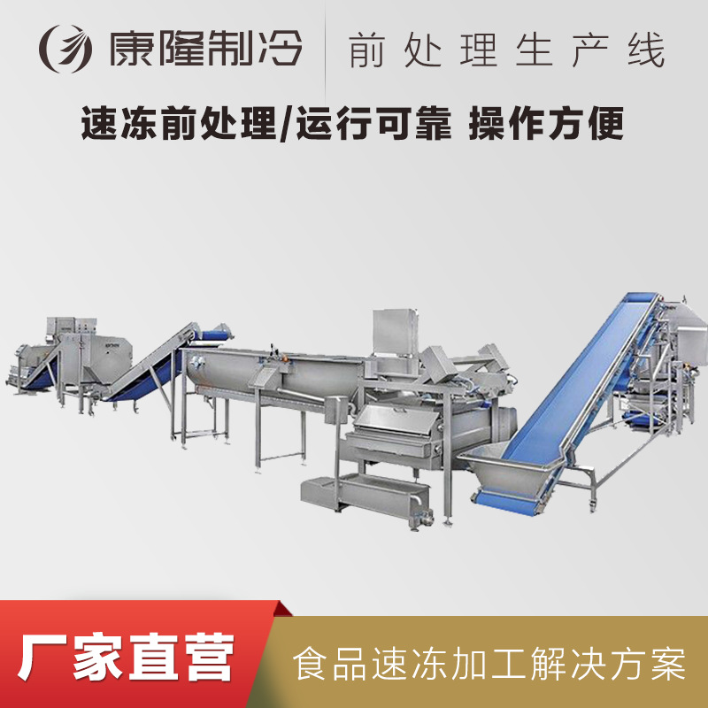 果蔬速冻前处理生产线 黄桃加工生产线 水果生产线