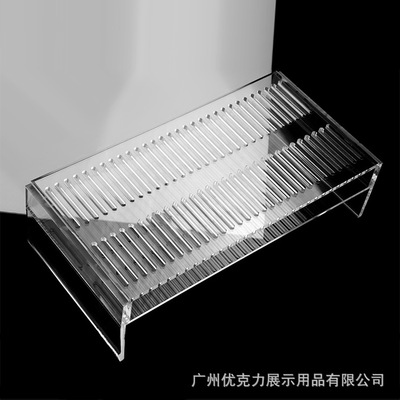 亞克力多功能用途透明展示架直播産品架實驗過濾架零件折彎多層架