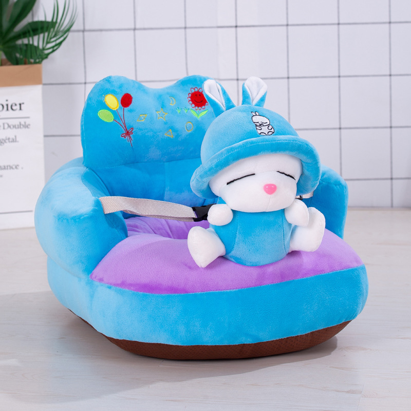 Al por mayor de los niños pequeño sofá asiento de dibujos animados bebé aprendizaje Silla de peluche de juguete bebé asiento de seguridad regalo de cumpleaños