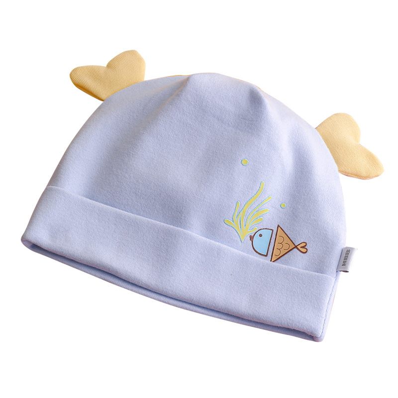 批发新生儿宝宝耳朵帽跨境爆款帽子婴幼儿秋冬防风保暖胎帽