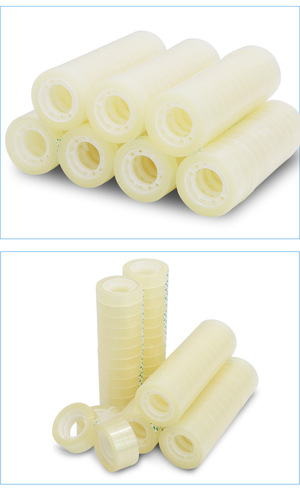 Wholesale transparent adhesive tape for office and school use, 1.2/1.8cm wide, small transparent tape for homework and office supplies