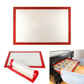 60CMX40CM加玻璃纤维垫 耐高温硅胶揉面垫 案板烤箱垫烘培