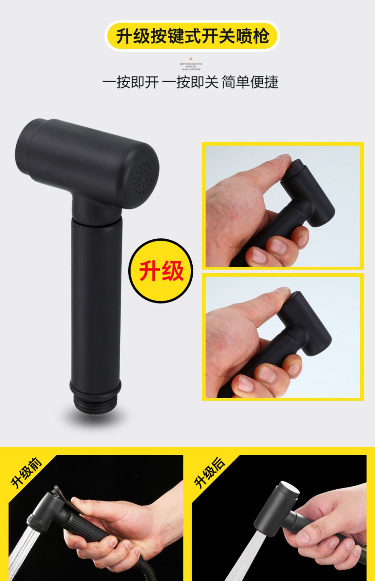 Stainless steel washing machine faucet, extended faucet, black mop sink, mop sink, bathroom 4-inch 6-inch double opening faucet undefined