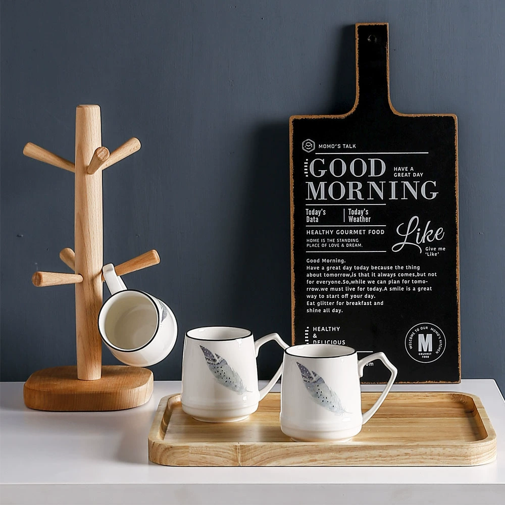 Фабрика снабжения бытовой воды Кубок деревянный стеллаж Стеллаж для хранения чашки Кружка деревянная стойка дренажный стеллаж Стеллаж для хранения чашки