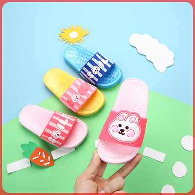 新款儿童防滑耐磨透气春季动物兔子可爱儿童凉拖鞋夏2020批发代发|ms