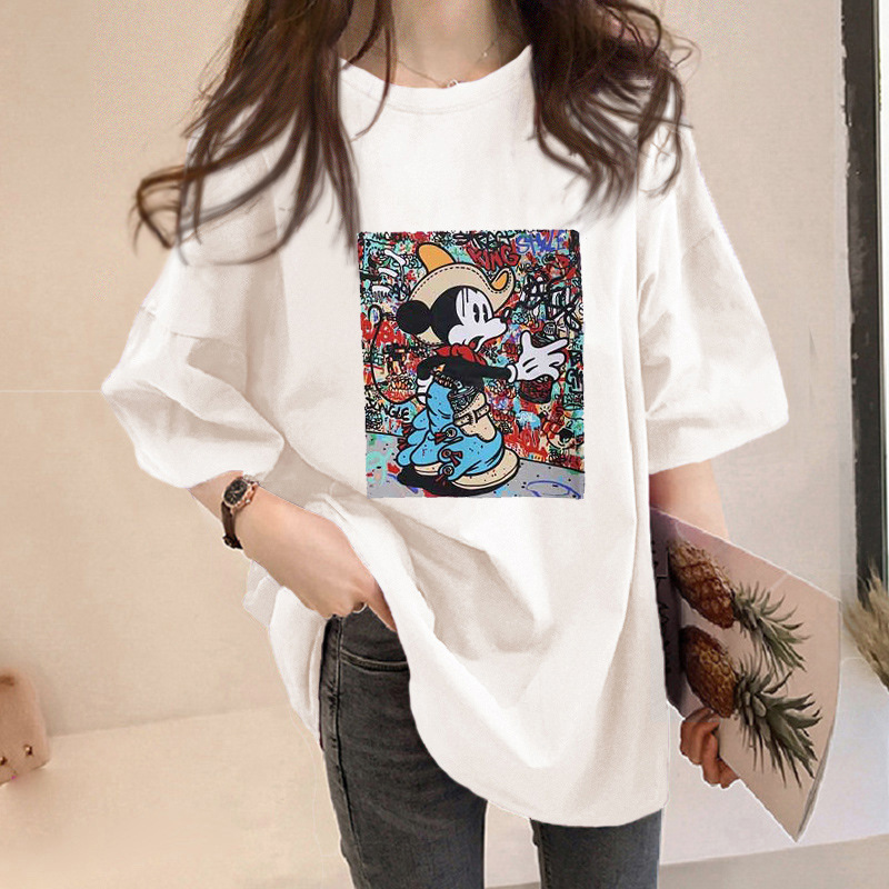 短袖t恤女夏装2020新款韩版宽松学生ins潮学生百搭半袖纯色上衣服